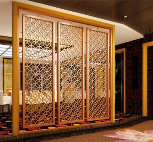 Simple Style Color Stainless Steel Folding Screen Room Divider